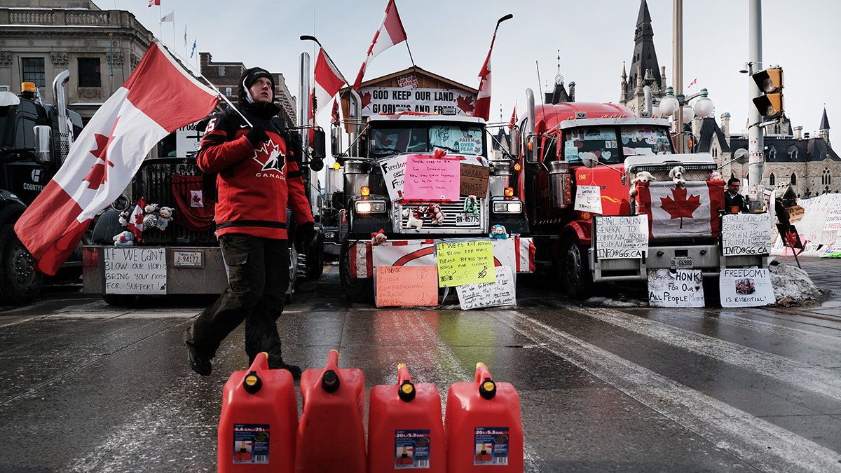 truck drivers protest